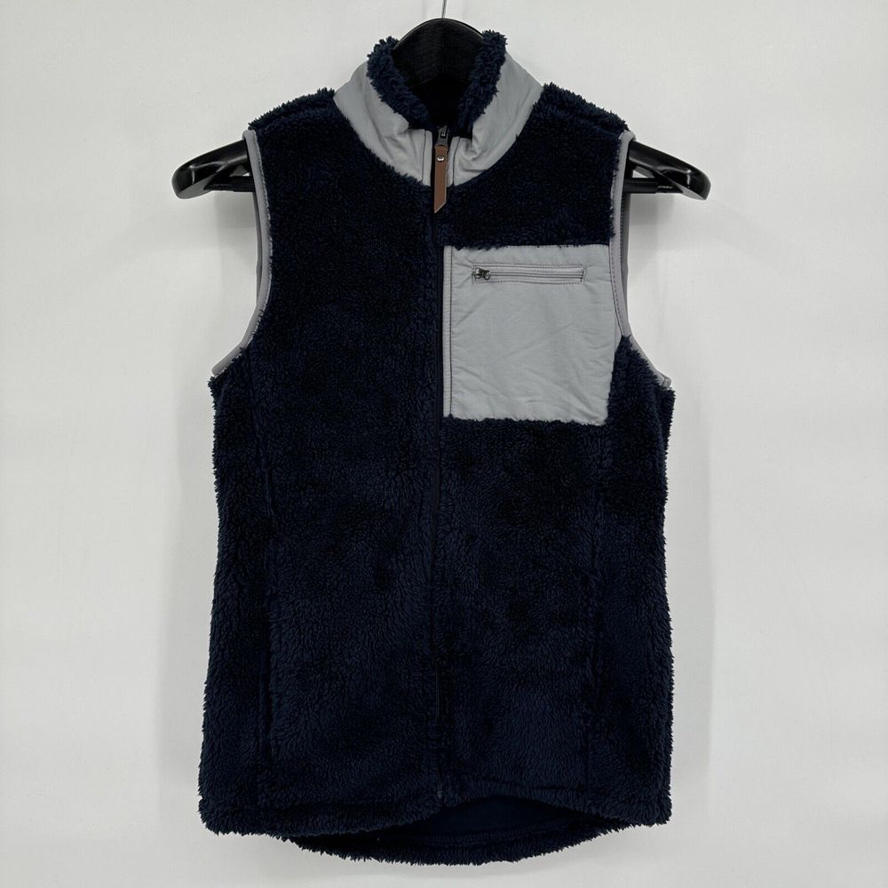 Charles River Apparel Women's Newport Fleece Vest Blue‎ Gray Size XS NWT